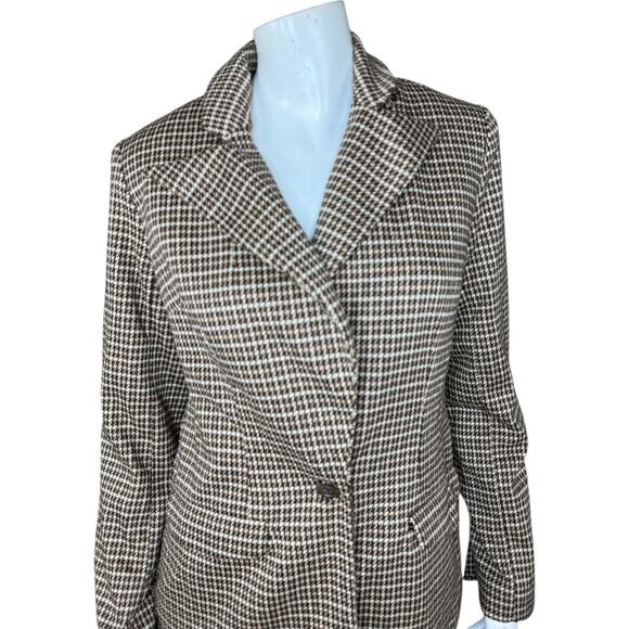 Studio Park X Courtney Khondabi Blazer Brown Check XX-Small NWOT - Picture 12 of 12